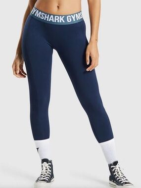 Gymshark Navy Blue Low Rise Flex Leggings